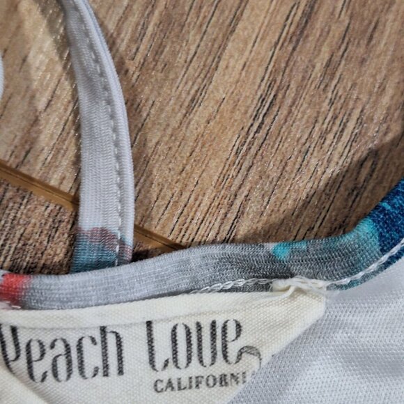 Peach Love Floral Romper - Picture 4 of 5